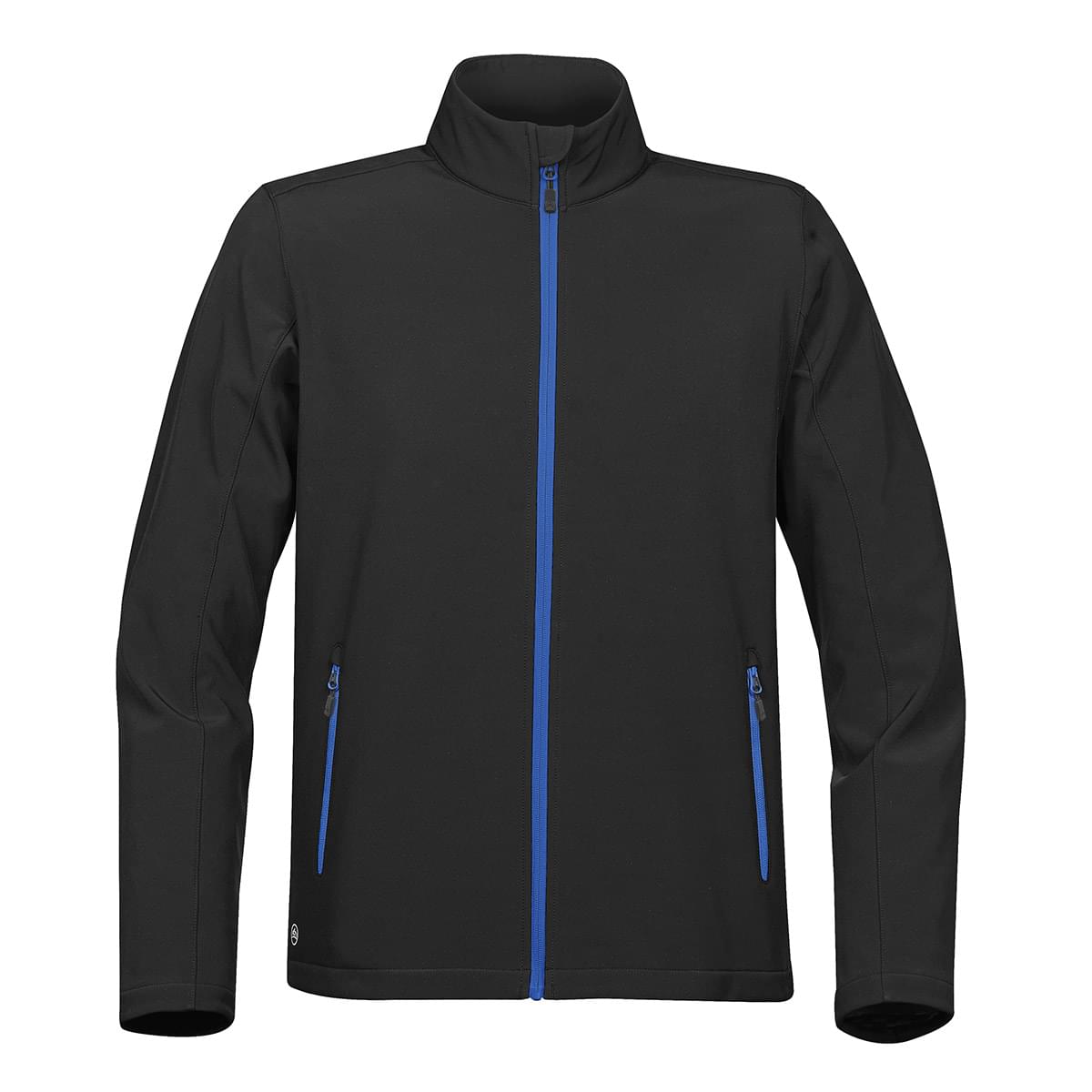 Stormtech Men’s Orbiter Softshell Jacket in Black/Azure