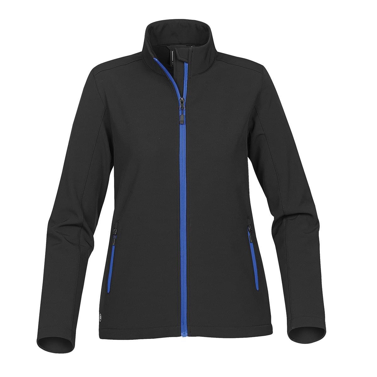 Stormtech Ladies’ Orbiter Softshell Jacket in Black/Azure